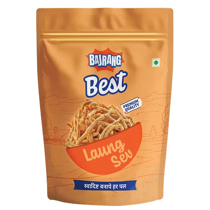 There’s something special about that laung-infused crunch. Bajrang Laung Sev brings a warm spice and bold flavor to every bite. It’s sharp, crisp, and made for those who enjoy their snacks with a little edge. Perfect on its own or with a cup of chai.